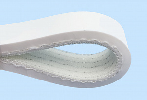 2/64 36 U2/V40 70A S White (DR) конвейерные ленты с покрытием (пвх, пу, силикон, эластомер) - фото