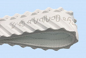 2/45 8 U0/U20 85ShA FBO White A (HG) конвейерные ленты с покрытием (пвх, пу, силикон, эластомер) - фото
