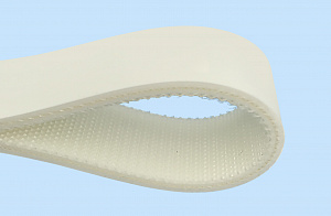 2/27 10 U1/V10 65A S white (DR) конвейерные ленты с покрытием (пвх, пу, силикон, эластомер) - фото